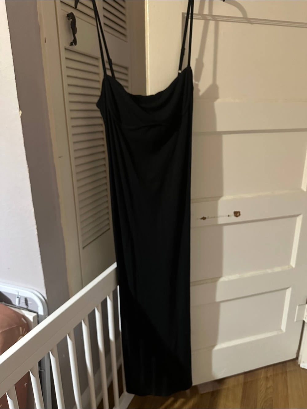 Gianni Bini Black Cowl Neck Slip Maxi Dress